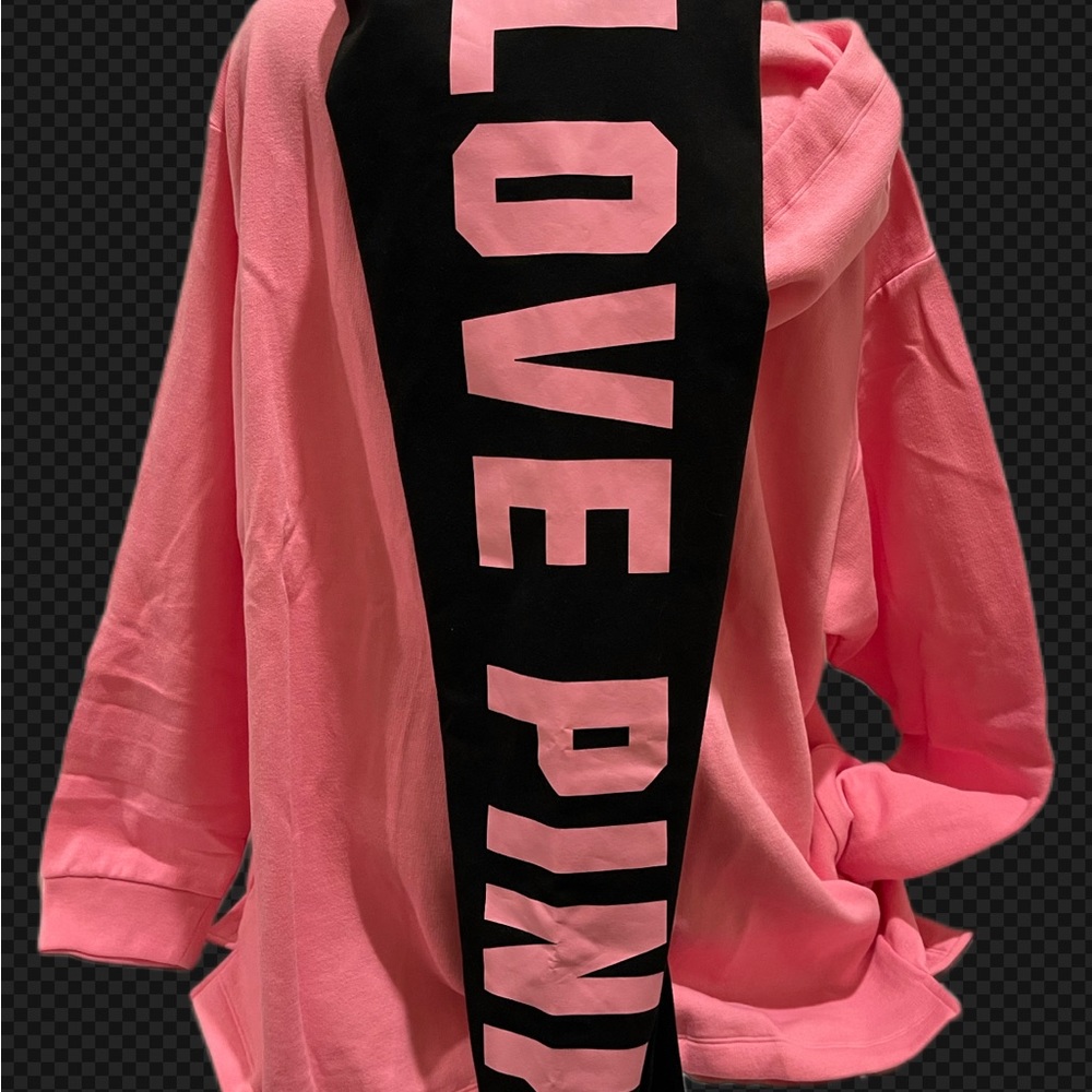 NEW VICTORIAS SECRET PINK L XL XXL 2PX SET HOODIE & LEGGINGS - Picture 2 of 5